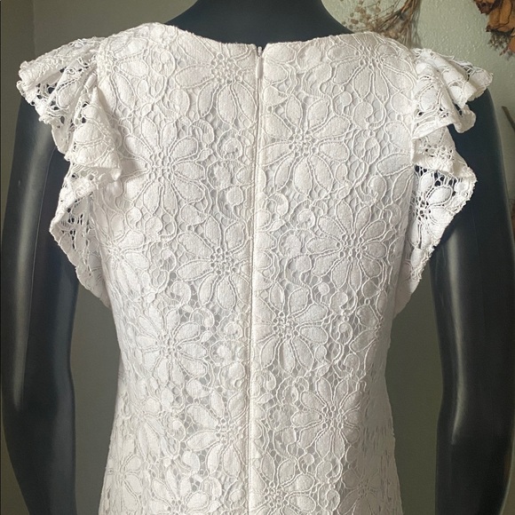 London Times Ivory Lace Dress - Picture 10 of 13